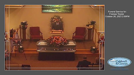 Funeral Service for Frances Traylor